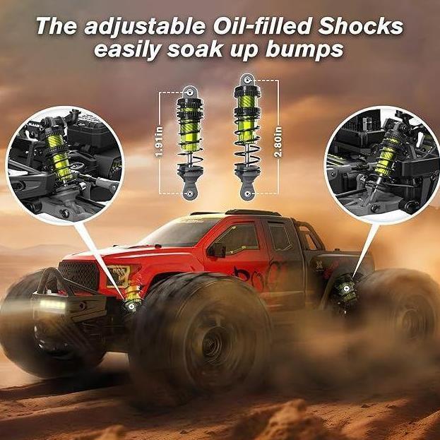 Brushless RC Cars, Monster Truck, RC Truck, 50+ MPH, 4WD