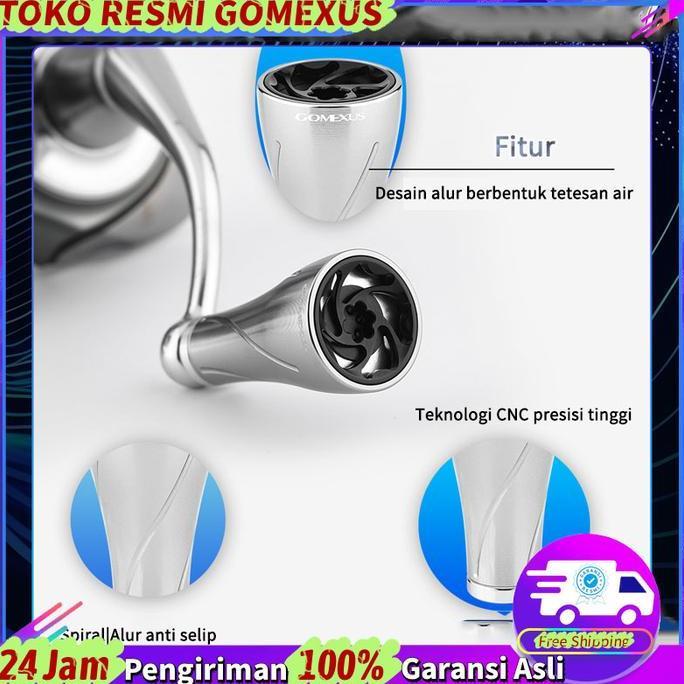 Gomexus Dc-A20P Twin Handle Reel Bc 95Mm Anti Selip & Korosi Untuk Ikan Gabus Toman & Ikan Besar Ser
