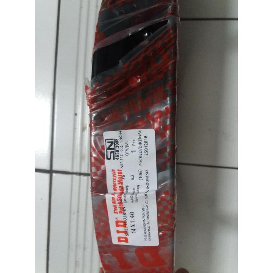 Velg 140 14 did hitam besi satuan