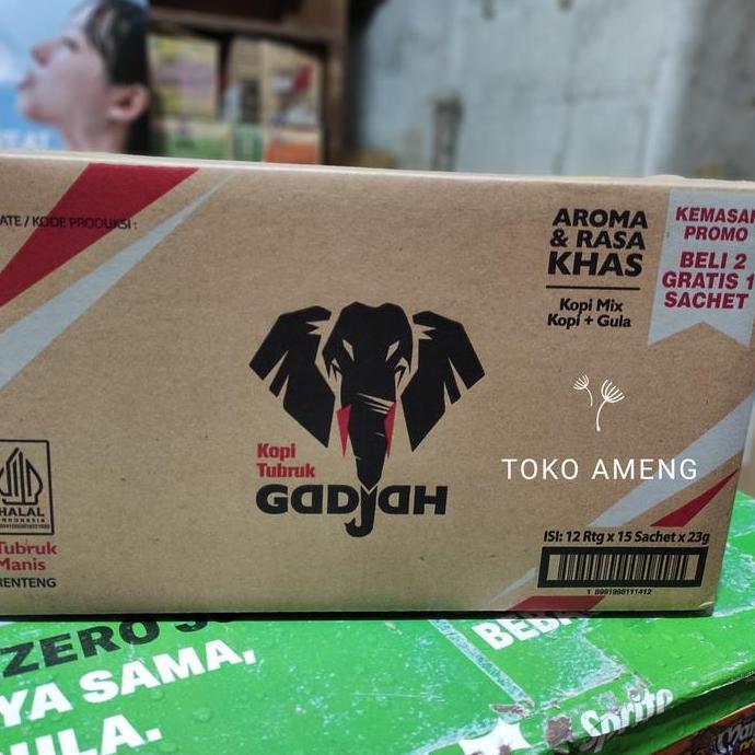 Ready Kopi Gajah Kopi Tubruk Gadjah Kopi Mix - 1 DUS isi 12 renteng