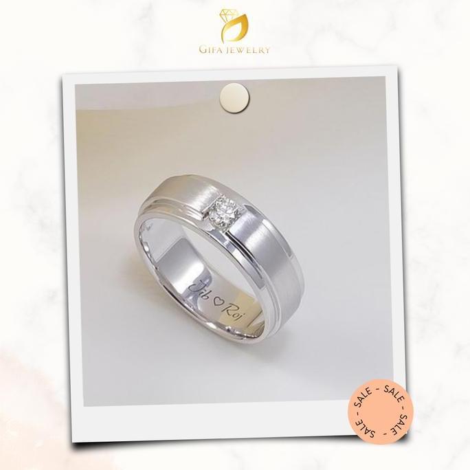 Cincin Pria Cincin Nikah Cincin Perak Single GF-190