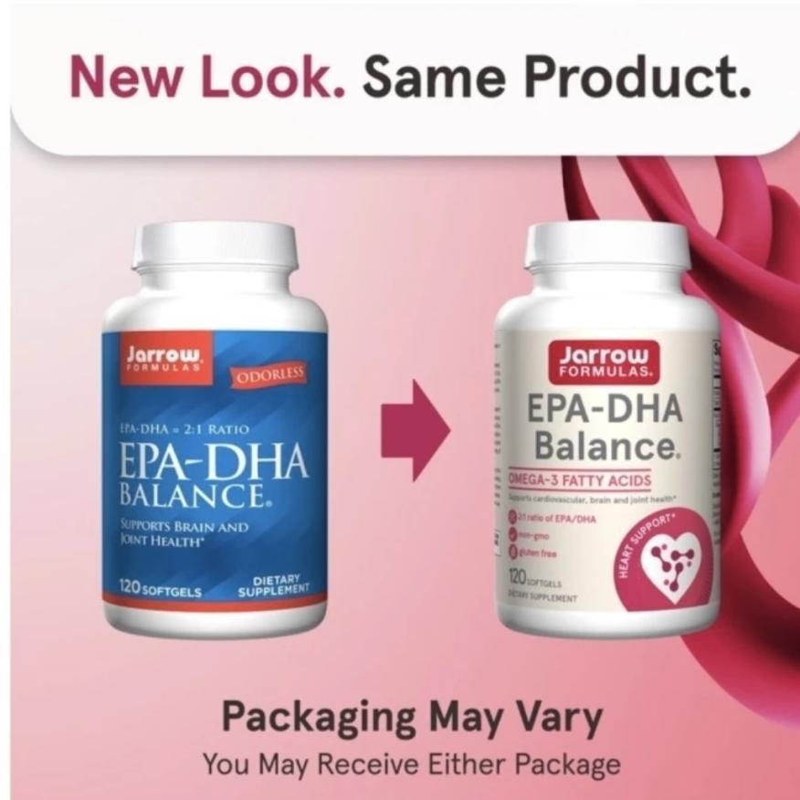 Jarrow Formulas Epa-Dha Balance, 1,200 Mg Omega-3 120 Softgels Original