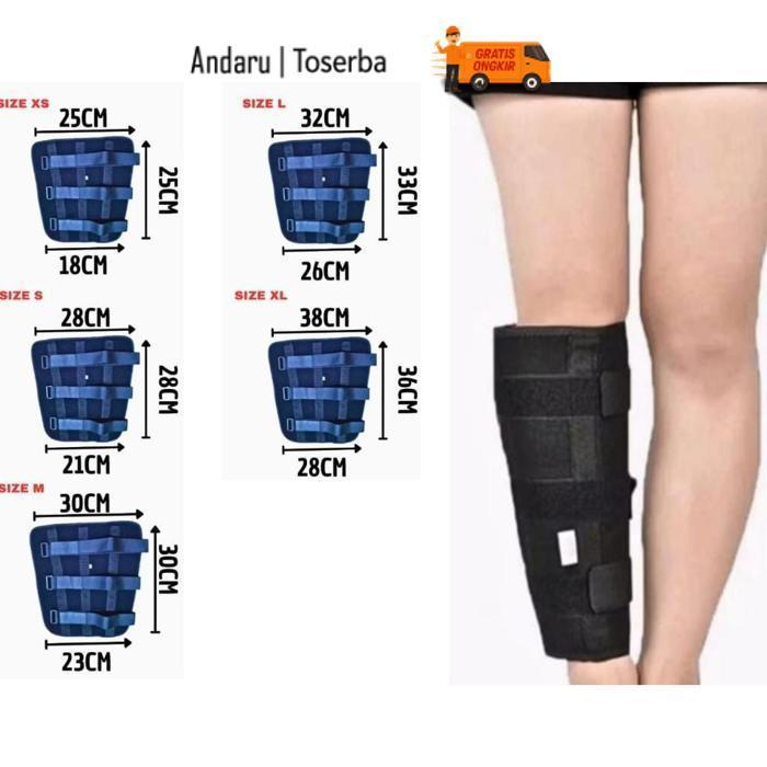 Best Seller Penahan Patah Tulang Kaki Betis / Terapi Pelurus Kaki Anak / Backslab Calf / Penahan Kak
