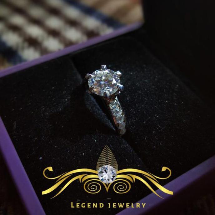 CINCIN BERLIAN MOISSANITE ASLI, CINCIN NIKAH, CINCIN Tunangan wanita