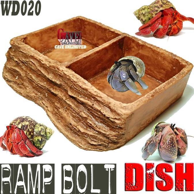 WD020 2IN1 WATERDISH KELOMANG UMANG KEONG TEMPAT MAKAN MINUM BERENDAM