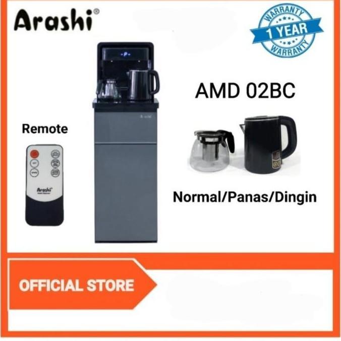 Bestone- ARASHI Dispenser Air AMD 02BC - Galon Bawah - Dingin Es Dan Panas