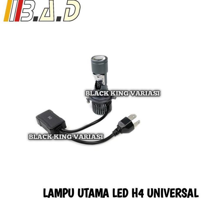 ZE60 Lampu Utama H4 LED Lampu Mini Proji Projie Lampu H4 Mini Projie Moto Mobil Lampu Projie Mini