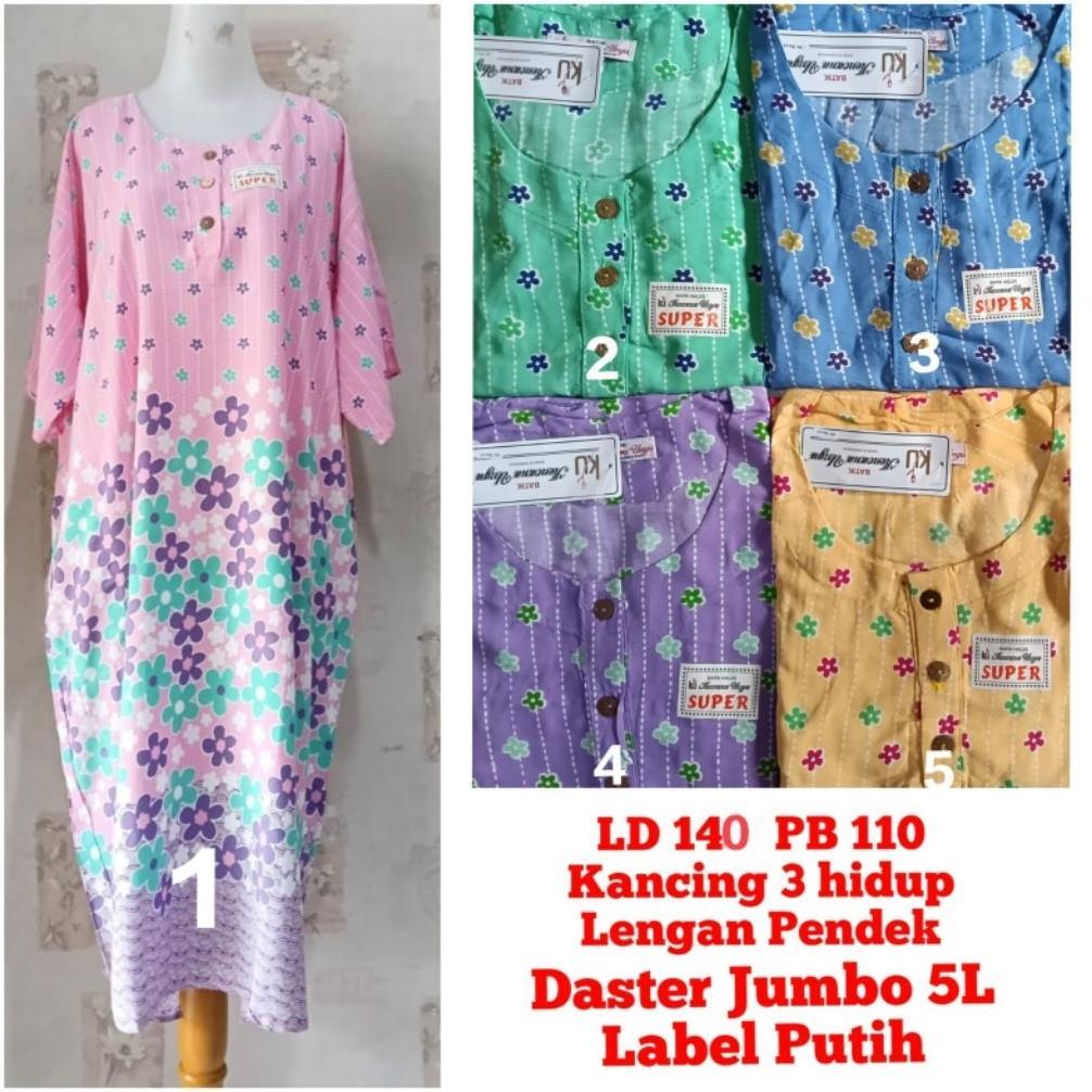 Daster Kencana Ungu  L5 Jumbo super LD 140-150 Label Putih Termurah
