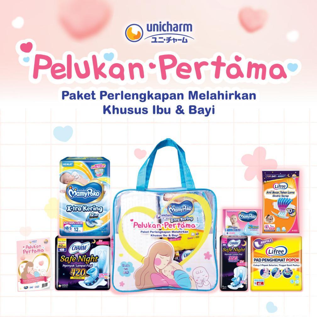 Paket Perlengkapan Melahirkan Unicharm - MamyPoko Charm Lifree