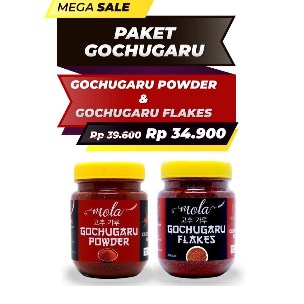 Paket 2 Gochugaru isi 1 Gochugaru Powder & 1 Gochugaru Flakes
