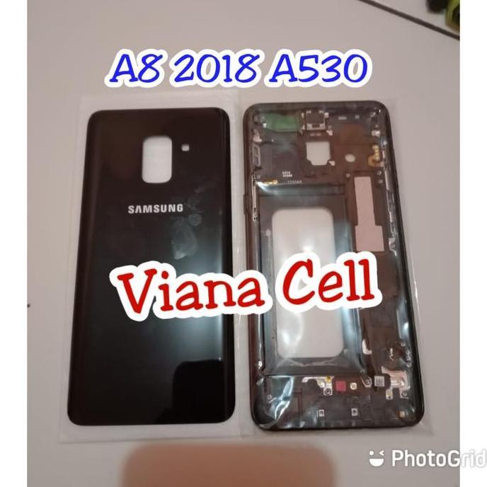 FRAME LCD BACKDOOR SAMSUNG A8 2018 A530 A530F CASING HOUSING FULLSET
