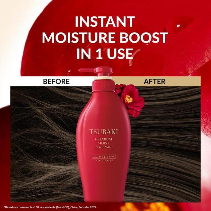 H031D- Tsubaki Premium Moist & Repair Shampoo - Sampo