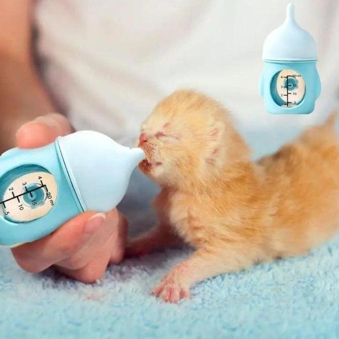Enixc- Dot Kucing Botol  / Dot Hewan Peliharaan Silikon Bionik Anti Tersedak / Dot Anak Anjing Anak 