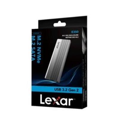 Lexar E350 SSD Enclosure M.2 NVMe / SATA SSD External Case USB 3.2 Gen2 Dual Protocol