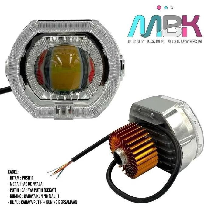 LAMPU DEPAN PROJIE BILLED 3.5 INCH HEADLAMP BMW UNIVERSAL MOTOR