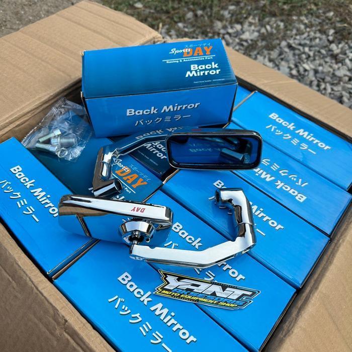 Spion Tanduk Day Oval Dan Kotak Kaca Biru Import Copy Daytona Kualitas Terbaik Accessories Accessori