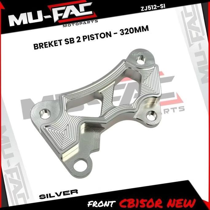 BREKET KALIPER 2 PISTON DEPAN CB150R NEW UK 320mm BREKET SAMURAI BRAKE /