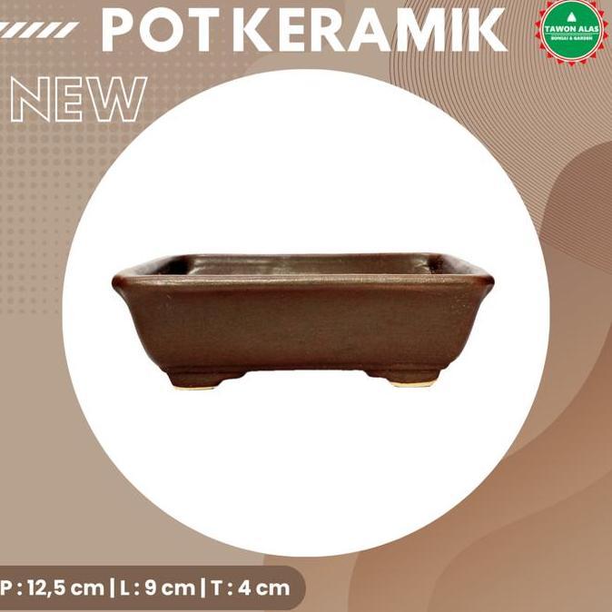 Gaerdenpic- Pot Bonsai Keramik Kecil Mame Mini Small
