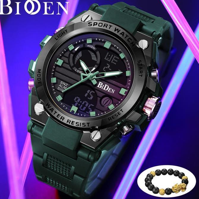 AFRANEKSOO - BIDEN JAM TANGAN PRIA ANALOGDIGITAL ORIGINAL SPORTS TALI SILIKON JAM TANGAN COWOK