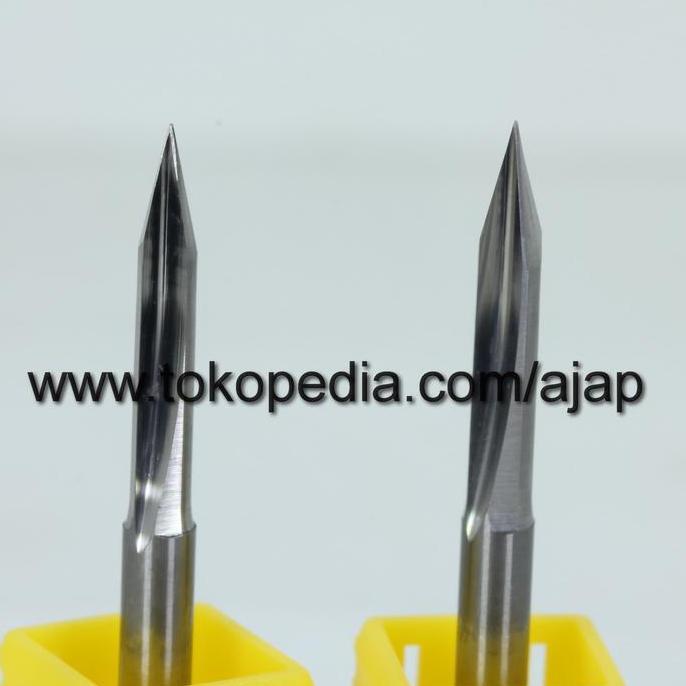 ] END MILL 3.175 grafir V Bits akrilik engraving router bit CNC carbide