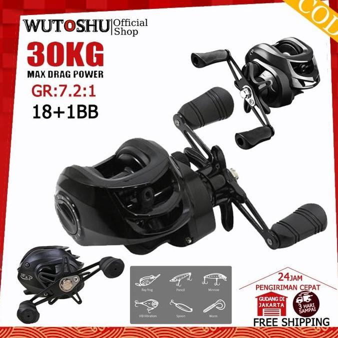 New Arrival, Reel Bc Wutoshu  Reel Bc Seakings 18+1 Bb Handle Kiri  Drag Clicker Reel Daido