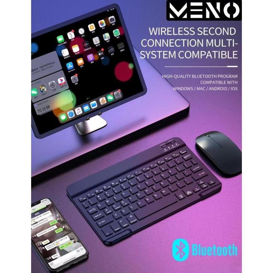 MENO Wireless Slim Keyboard Bluetooth Universal iPad Tablet Tab Android IOS Windows hp laptop PC 5.0