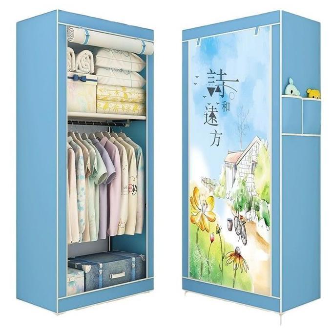 Lemari Pakaian Single Rak Hello Kitty/lemari portable / lemari rakit SHENAR Furniture