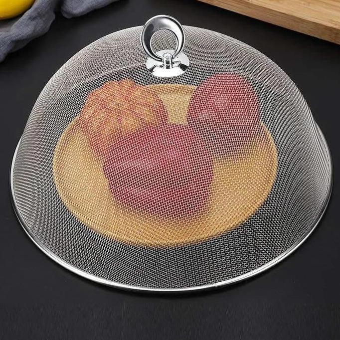 Tudung saji 28/30/35/40cm Stainless Mesh Food Cover/Tudung Saji Stainless Estetik/ Penutup Makanan M