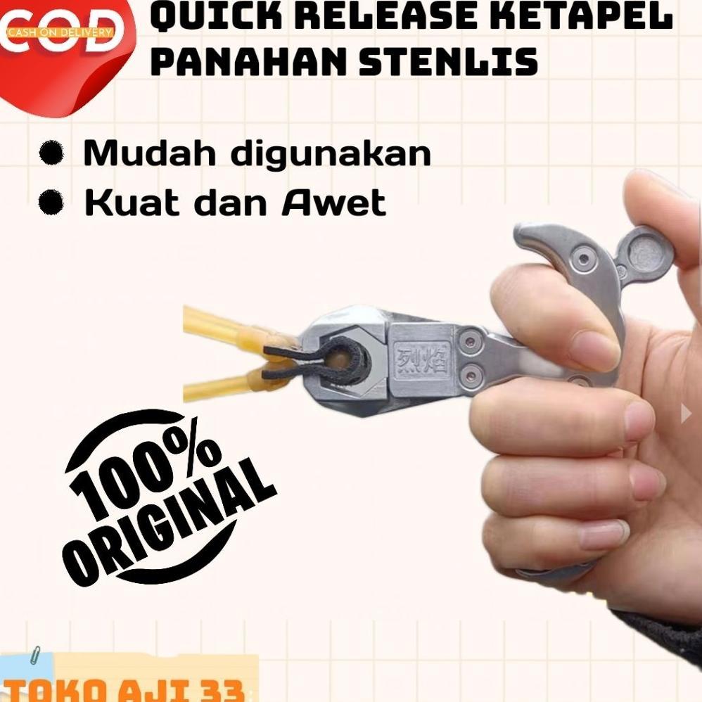 Quick Release Ketapel Penjepit Panahan Bahan Stainlase