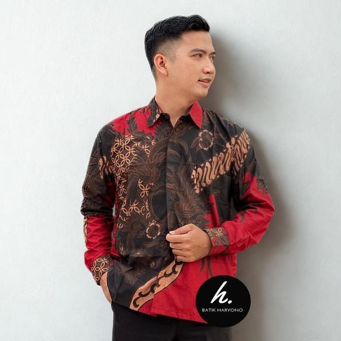 Boyboy- Baju Kemeja Batik Pria Lengan Panjang Mewah Terbaru Buat Kondangan