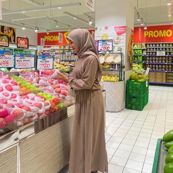 Newrelig- Cheris Setelan Rok Kaos Combed Original Lingkar Dada 110 Panjang 65 Untuk Wanita Nyaman Ba