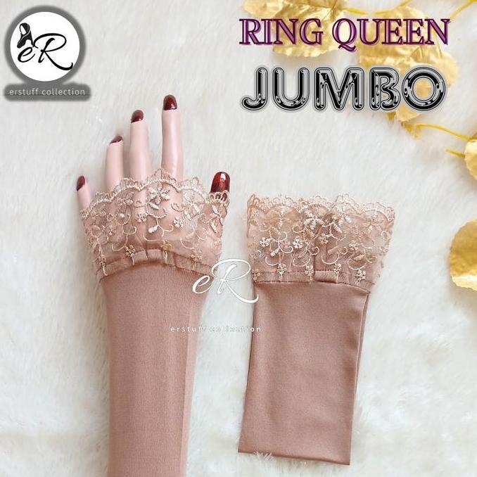Ready JUMBO BIG SIZE HANDSOCK RING QUEEN / MANSET RENDA CINCIN SENADA / MANSET TANGAN MUSLIM PANJANG