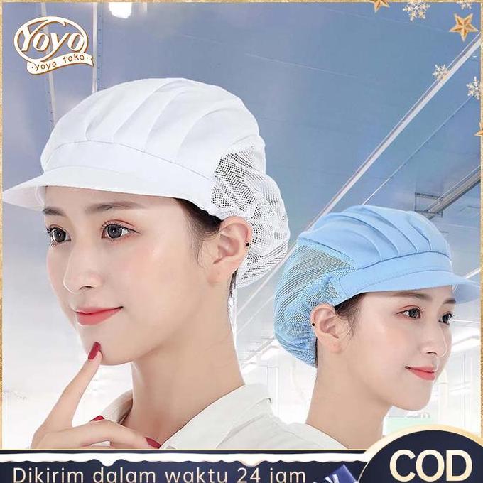 Lengkap- Topi Chef Koki Topi Masak Topi Kitchen Hitam Topi Chef Putih Porositas Topi Chef Jaring