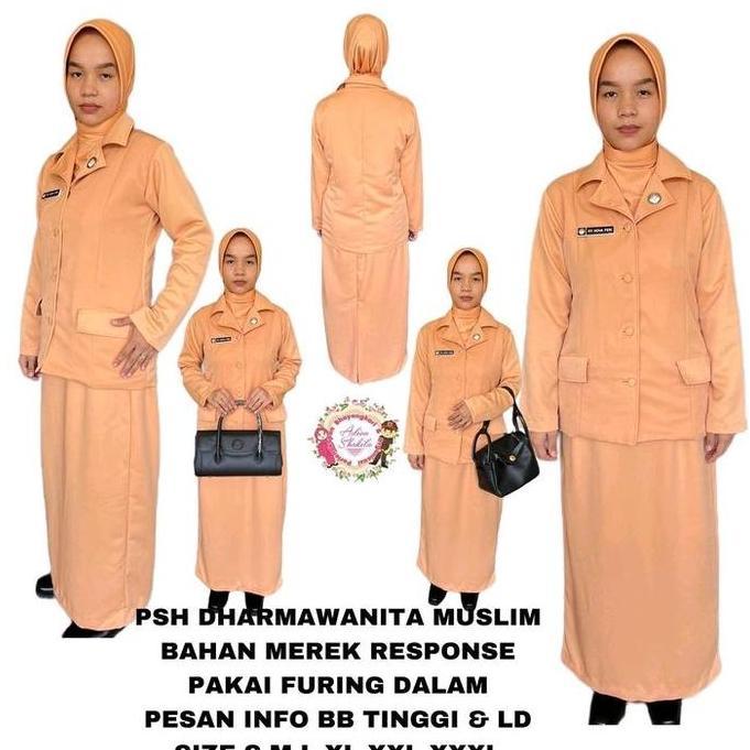 Ready ADIVA--,STELAN PSH DHARMA . WANITA MUSLIM BAHAN CIEVO SUDAH JAHIT
