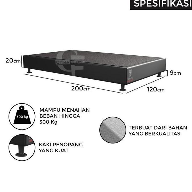 Instan- Dipan Divan Tanpa Sandaran Untuk Springbed Atau Kasur (120X200)