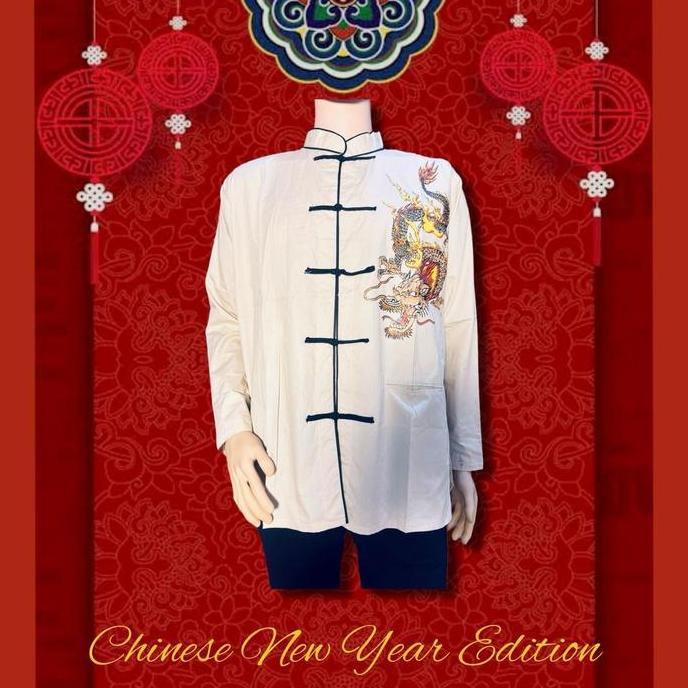 CHEONGSAM PRIA LENGAN PANJANG PENDEK/CHEONGSAM PRIA IMLEK CNY