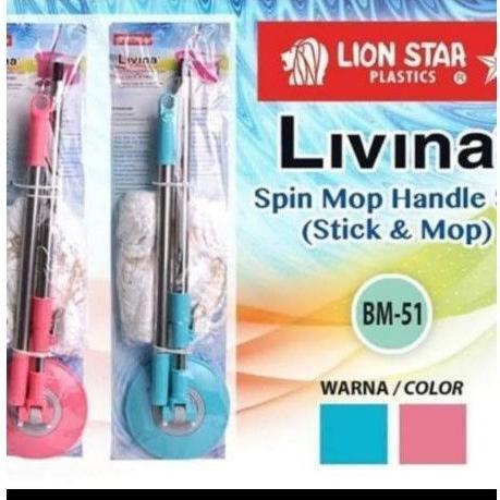 SPIN MOP LION STAR HANDLE/ TONGKAT GAGANG PEL LIVINA SPIN MOP LION STAR BM-51