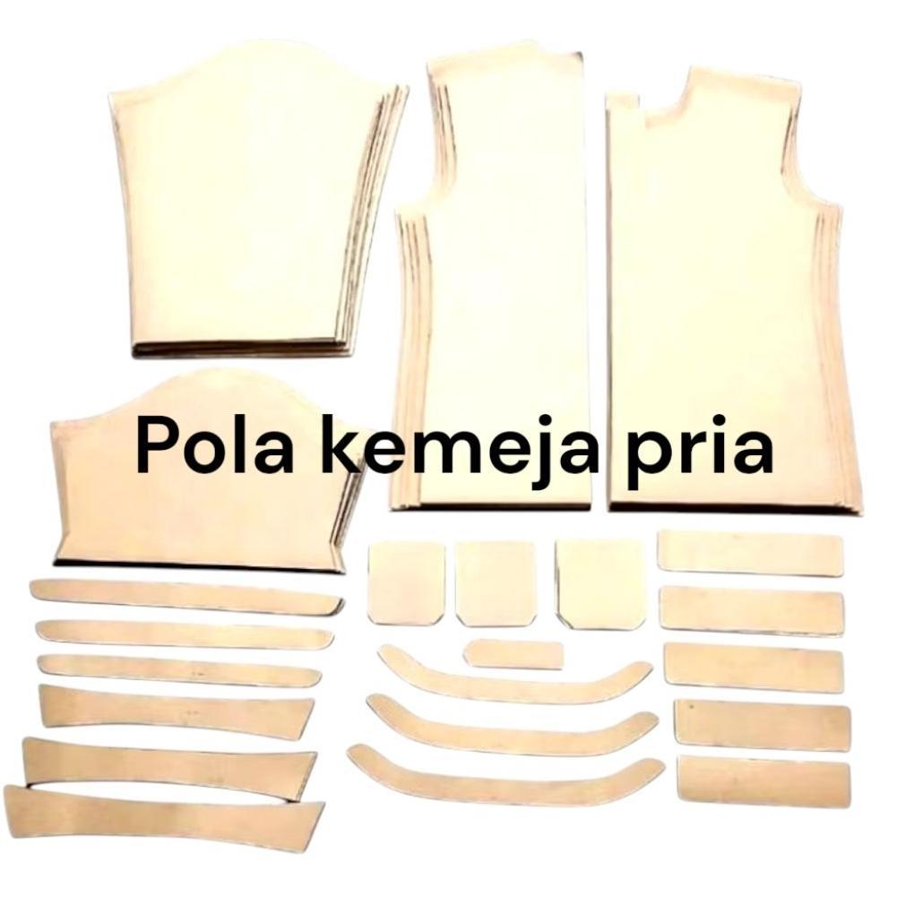 Pola Kemeja Pria Dewasa Ukuran Size S M L XL XXL