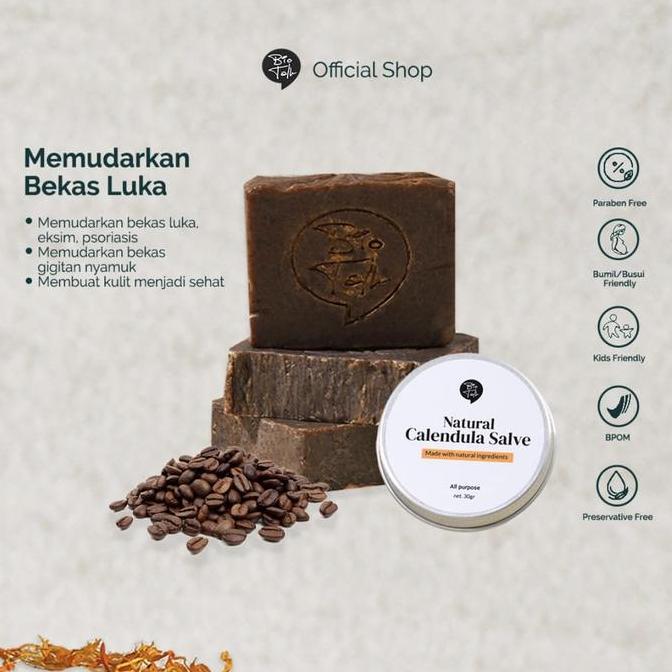 Biotalk Bundle Bekas Luka Coffee Calendula Healing Salve Bio Talk Cofe