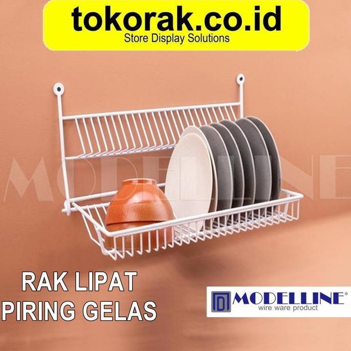 RAK PIRING GELAS GANTUNG DINDING RAK PIRING LIPAT RAK PIRING GELAS LIPAT TEMBOK MODELLINE ARG