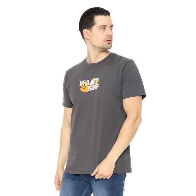 Planet Surf Clothing Kaos Lengan Pendek Pria Felsen Men Tee Planet Surf