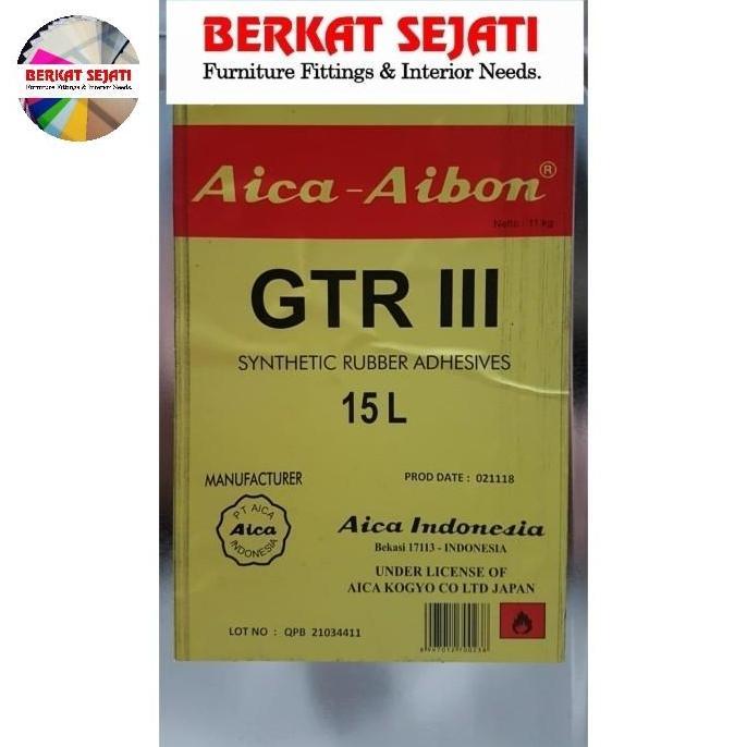 LEM SPRAY GTR III 3 AICA AIBON 15L / 11KG LEM KUNING SPRAY HPL FOX 168