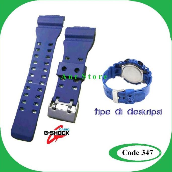 Tali Jam Tangan Casio G-Shock Ga-100C Gac-100 Gd-100 Gdf-100 Biru Tua Terbatas