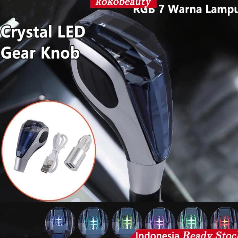 Shift Knob Crystal For Toyota Honda Led Light Transmisi Otomatis Tuas Persneling Handle Perseneling 