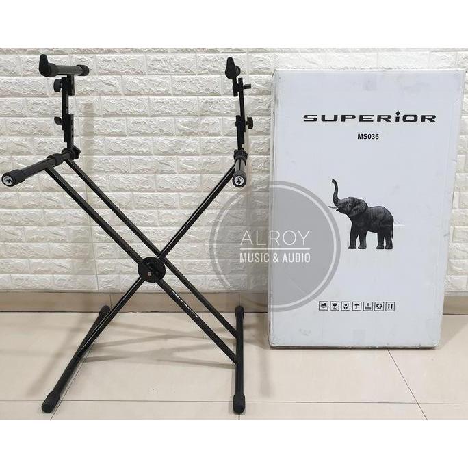 Stand Keyboard Double Tingkat Superior MS036 / MS 036 EIG