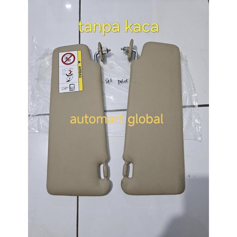 sun visor Fortuner Innova Hilux 2004-2014 set 2pc original tanpa kaca