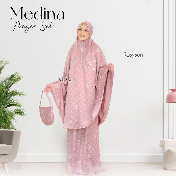 Medina Prayer Set/ Mukena Dewasa / Mukena Motif Atasan Bawahan