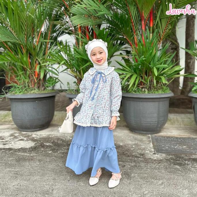 Kidsrelig- Lavesha Kids - Livia Oneset Ibu Dan Anak (Dijual Terpisah) Setelan Rok Ibu Anak Oneset At