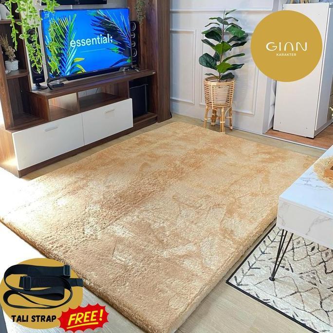 Surpet [Kasur Karpet] Bulu Empuk Polos 200cm 150cm - Gian Karakter