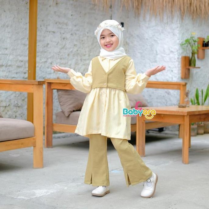 Kidsrelig- Moana Oneset/Pakaian Fashion Anak Perempuan/Setelan Stelan Anak Perempuan/Cardigan Kardig